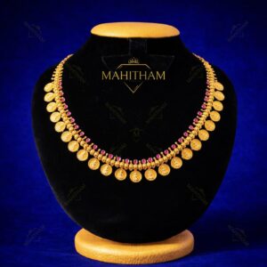 Lakshmi Coin Ruby Necklace – MG-2178