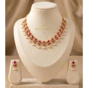Original Ruby Short Necklace Set