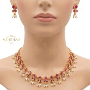 Ruby Short Necklace Set_1