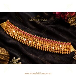 Elakathalli choker design-4