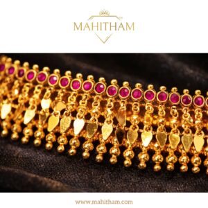 Close look of elakathalli choker design-4