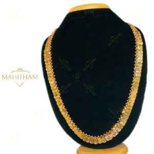 Lakshmi coin haram long necklace traditional design premium gold finish MG-2242
