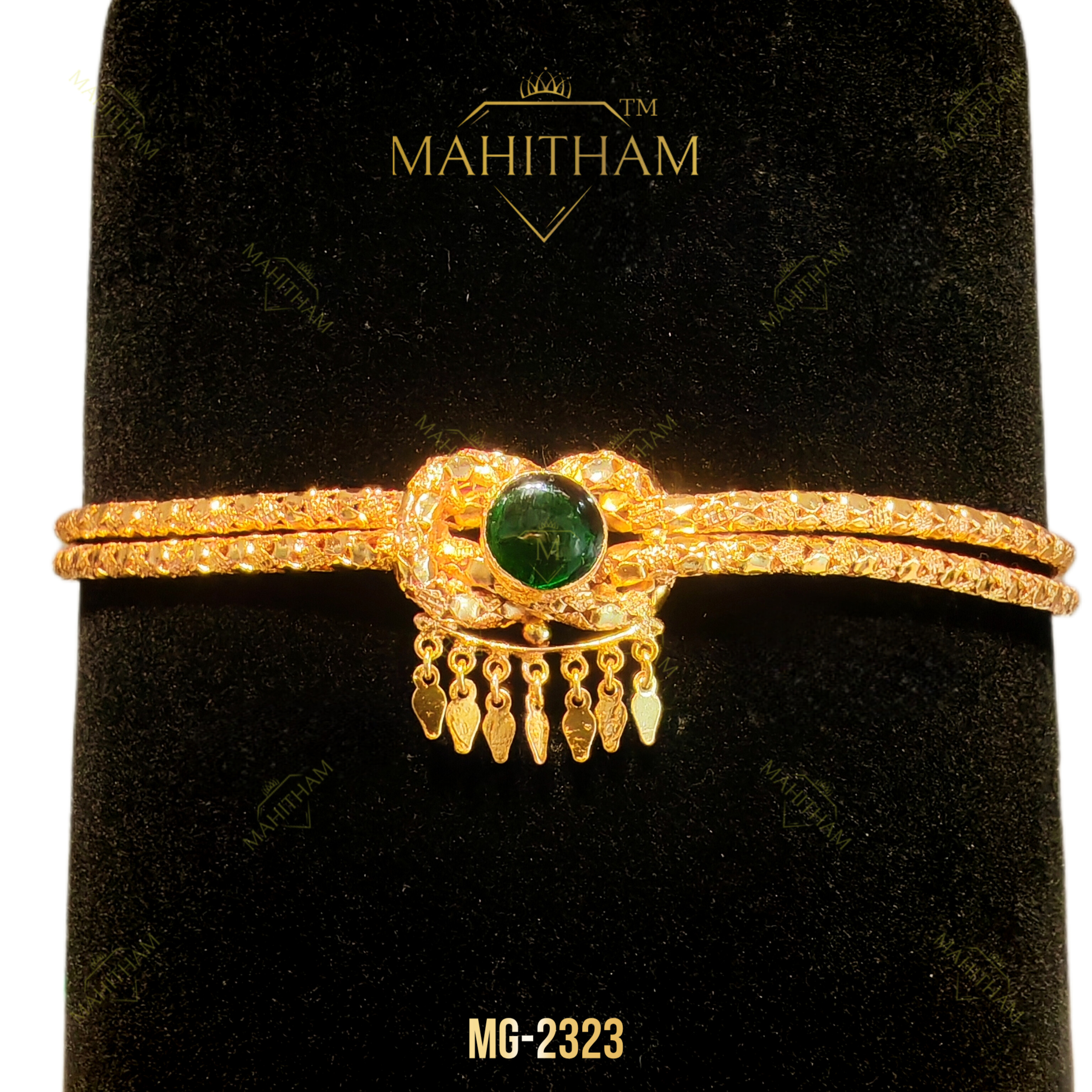 Pavithrakettu Green Stone Choker MG-2323