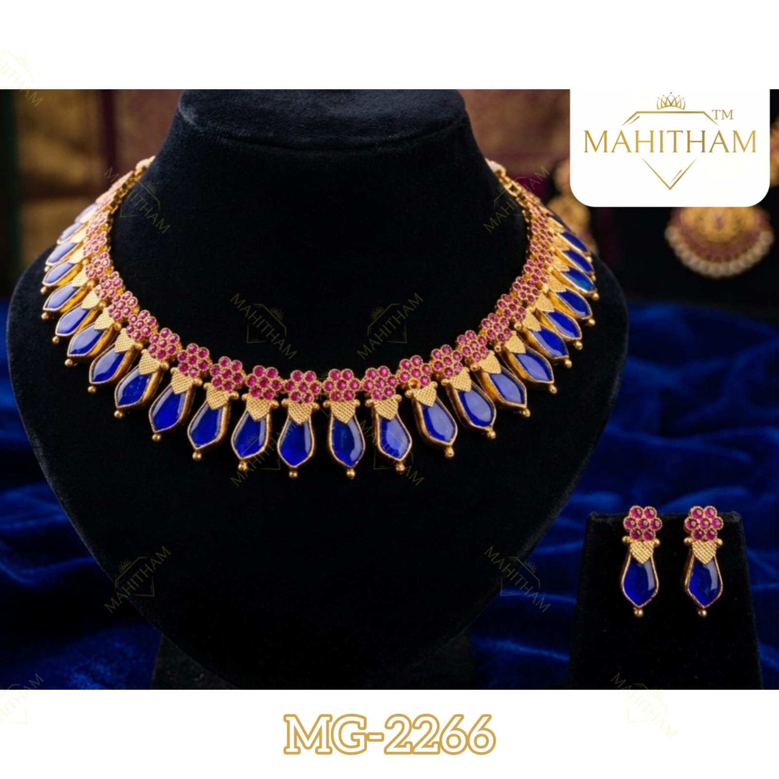 Nagapadam Ruby Choker Set MG-2266