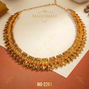 Sharapolli Choker Necklace MG-2281 Traditional Ruby Necklace