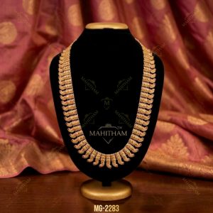 Ruby Mango Dye Haram MG-2283 Traditional Long Necklace