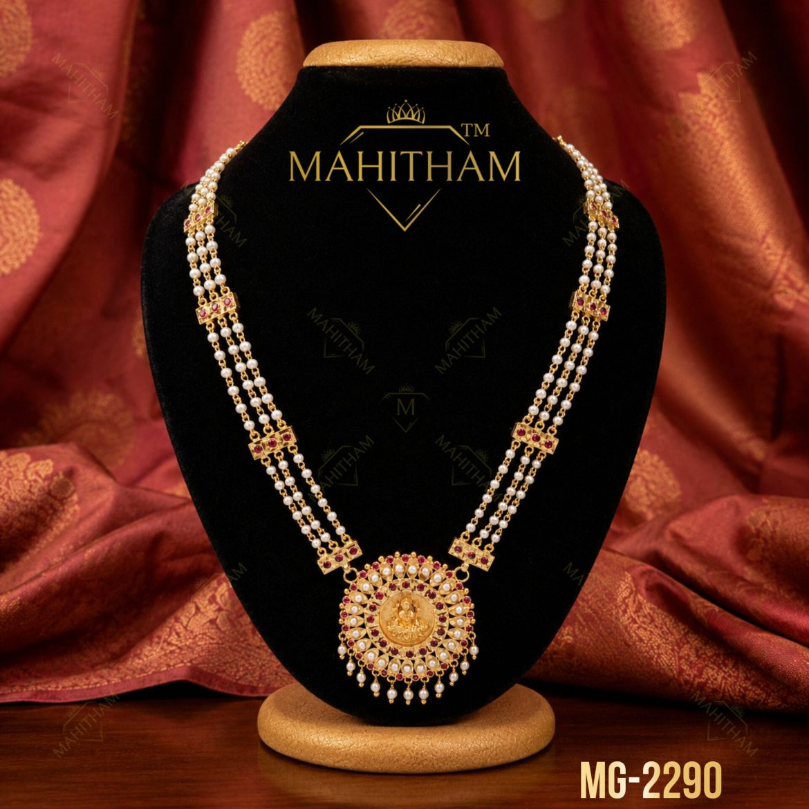 Lakshmi Pearl Layered Necklace MG-2290